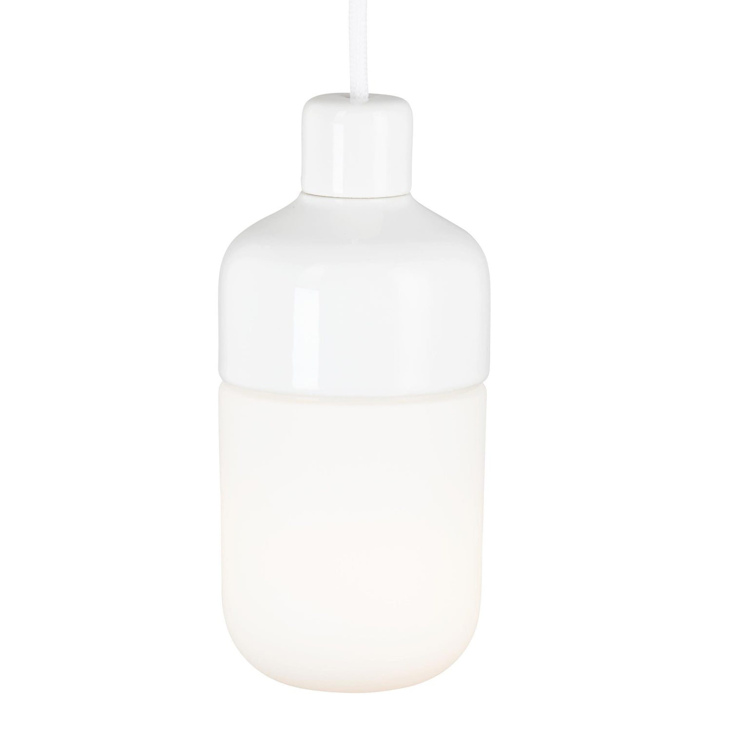 Ifö Electric Ohm hanglamp 100|215 IP44 outdoor opaal met stekker wit