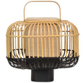 Forestier Bamboo square tafellamp small black