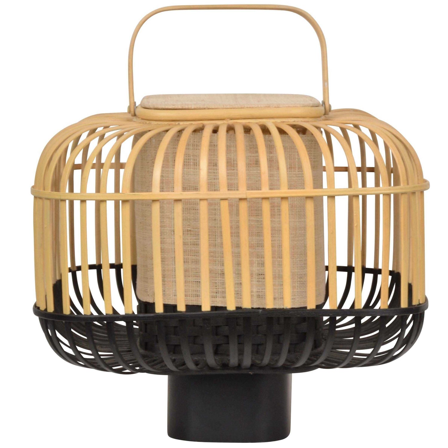 Forestier Bamboo square tafellamp small black