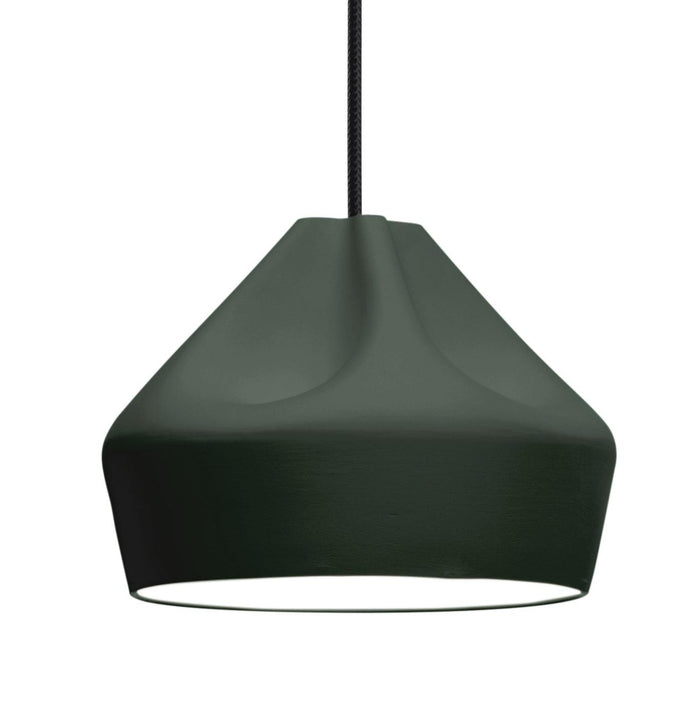 Marset Pleat Box 24 hanglamp Ø21 donkergroen|wit