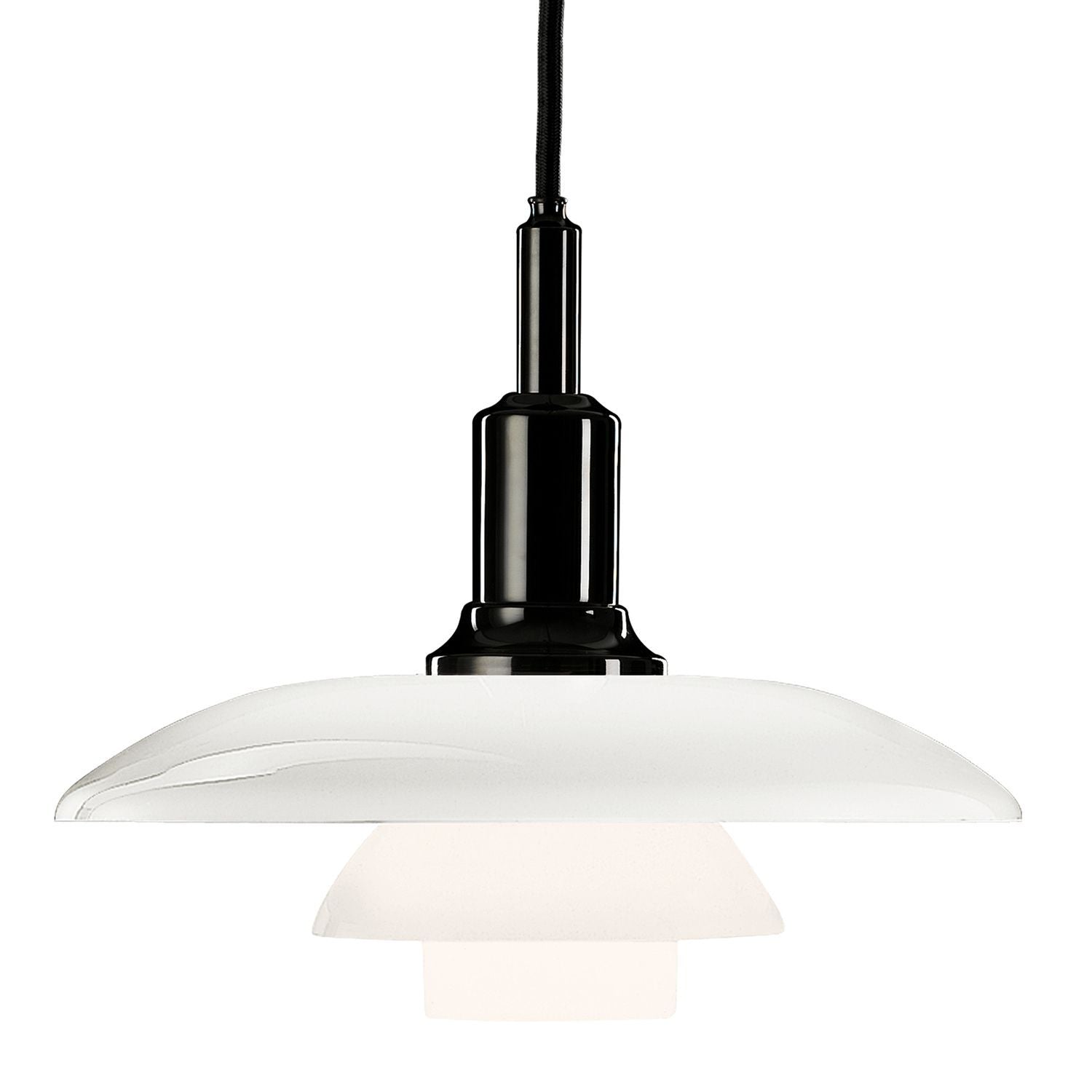 PH 3|2 hanglamp Ø28.5 zwart gemetaliseerd