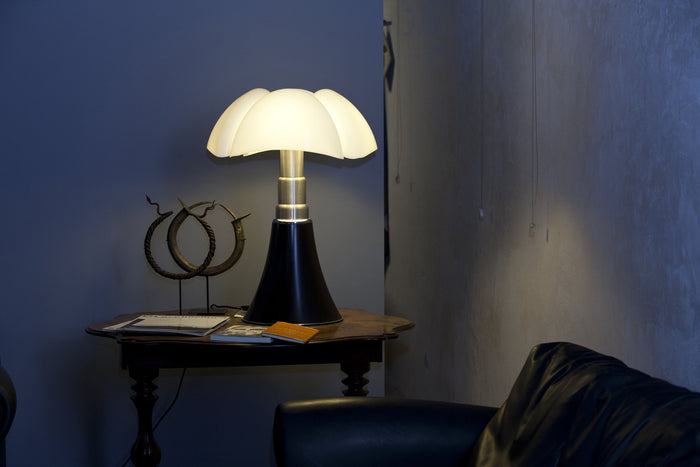 Martinelli Luce Pipistrello vloer- en tafellamp retrofit satijn