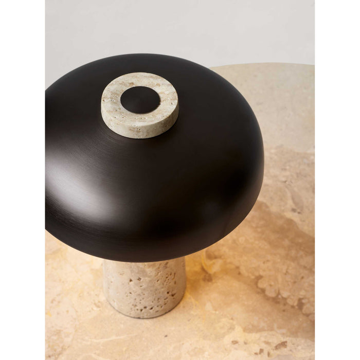 Audo Copenhagen Reverse tafellamp LED travertine|brons