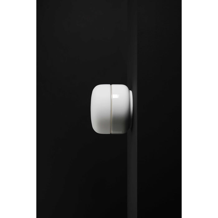 Ifö Electric Ohm 140|115 plafond-en wandlamp LED porselein IP44 Zwart