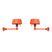 Bolt Bed Underfit wandlamp install set van 2 Striking Orange