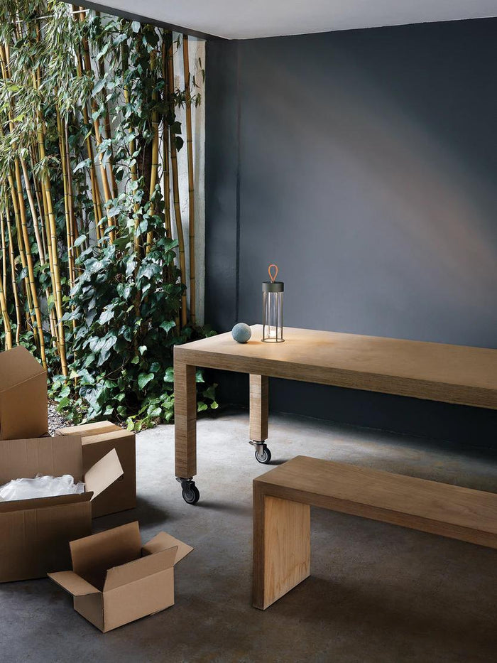 InVitro Unplugged tafellamp LED oplaadbaar antraciet