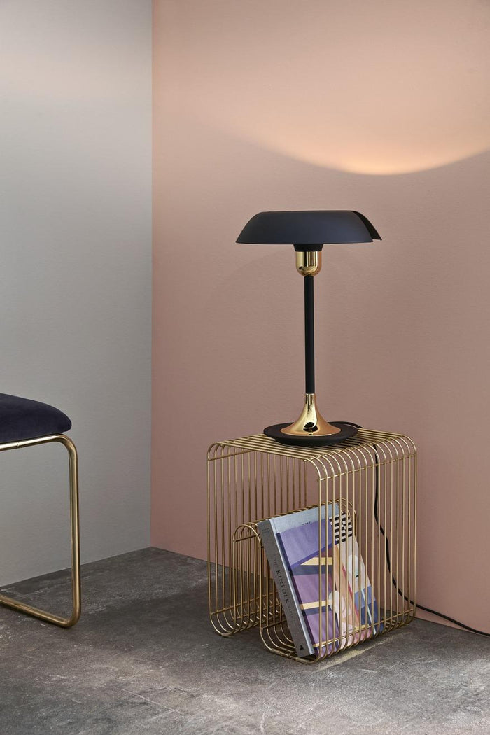Cycnus tafellamp zwart|goud