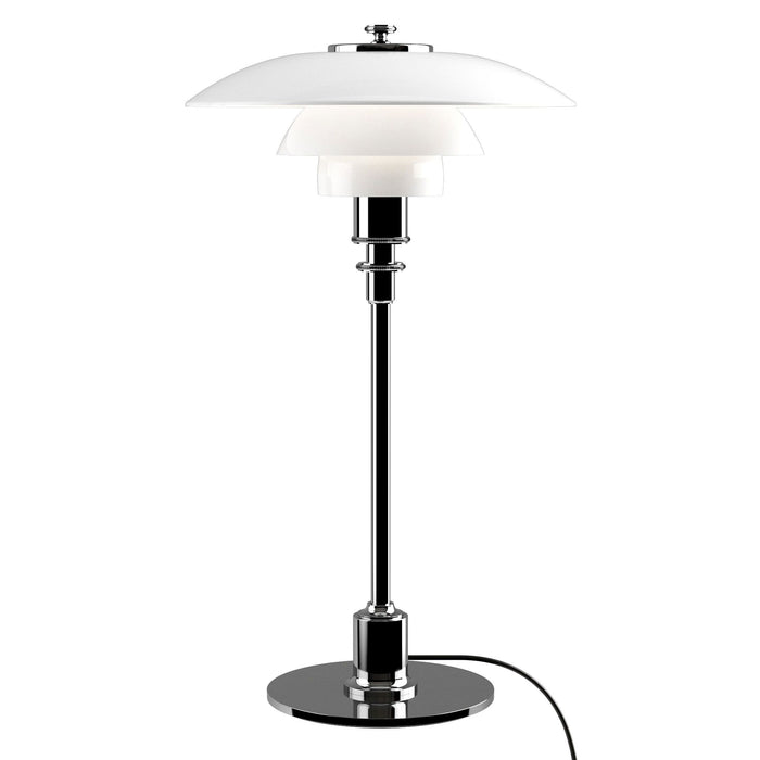 Louis Poulsen PH 3,5-2,5 tafellamp glas, hoogglans verchroomd