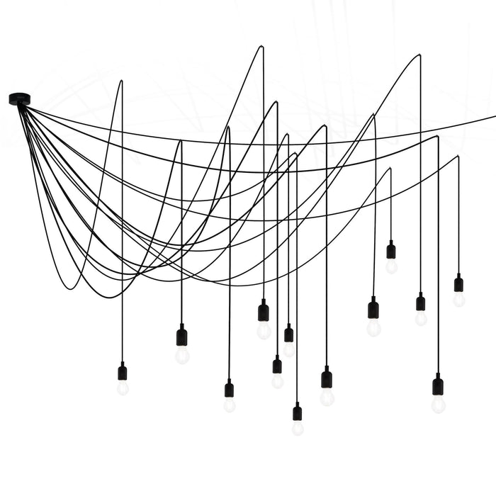 Maman 14 cluster hanglamp opaal