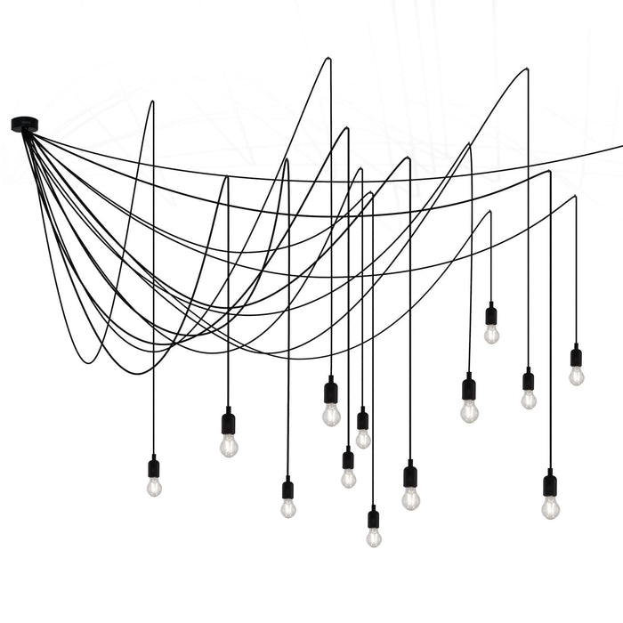 Maman 14 cluster hanglamp opaal