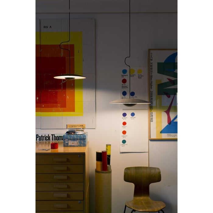 Marset Ginger Ø32 hanglamp LED phase cut wengé|wit