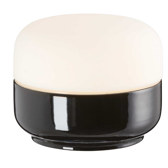 Ifö Electric Ohm 140|115 plafond-en wandlamp LED porselein IP44 Zwart