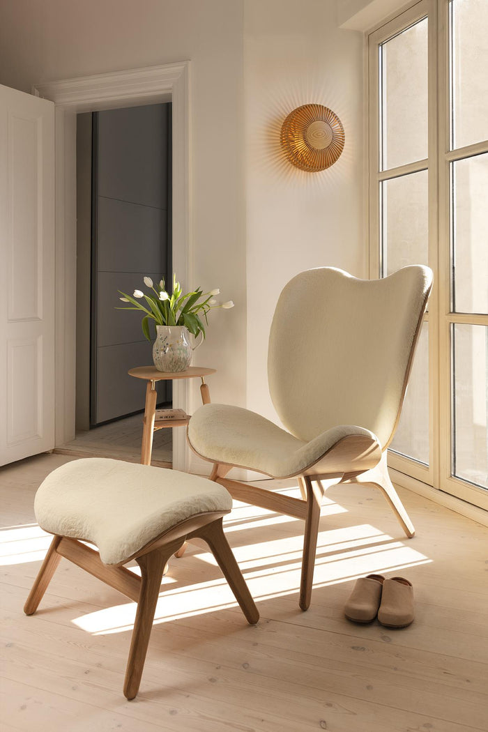 Umage Clava Up Wood wandlamp medium Ø35 donker eiken