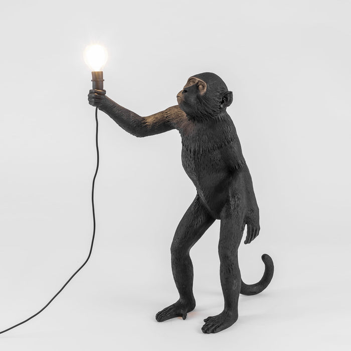 Monkey Standing Outdoor vloerlamp wit