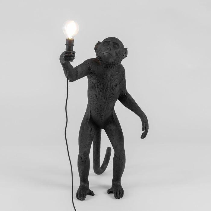 Monkey Standing Outdoor vloerlamp wit