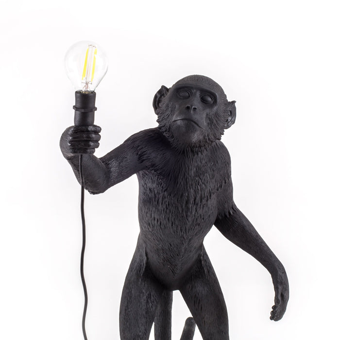 Monkey Standing Outdoor vloerlamp wit