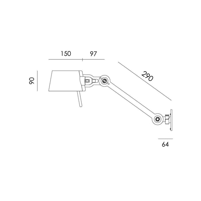 Bolt Bed Sidefit Mirror wandlamp install Lightning White