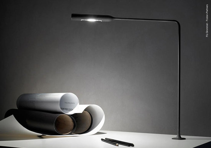 Lumina Flo grommet F46 tafellamp LED 2700K geborsteld nikkel