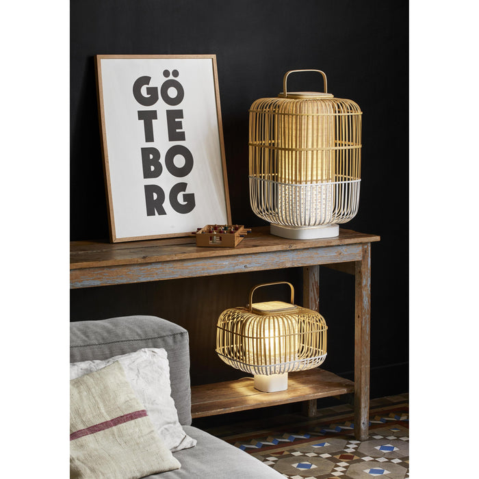 Forestier Bamboo square tafellamp small black