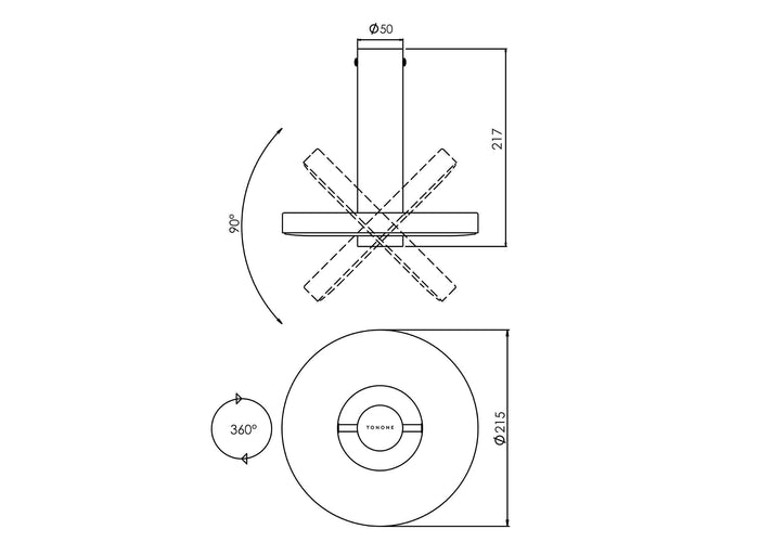 Beads vloerlamp LED downlight zwart