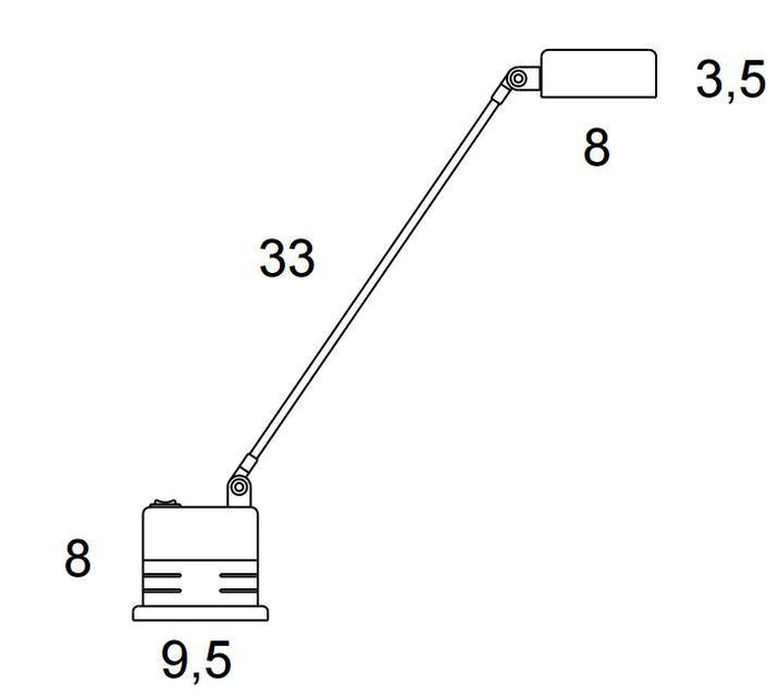 Lumina Daphinette tafellamp LED 2700K geborsteld nikkel