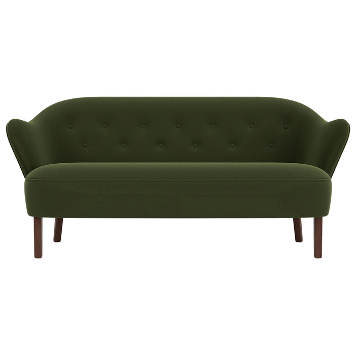 Audo Copenhagen Ingeborg 2,5-zits bank donker eiken Grand Mohair 8205