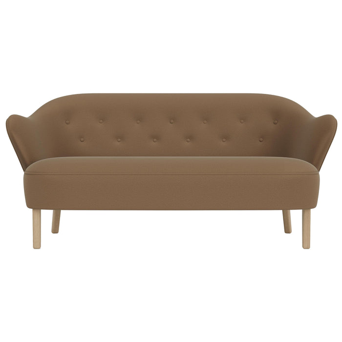 Audo Copenhagen Ingeborg 2,5-zitsbank naturel eiken Grand Mohair 1103