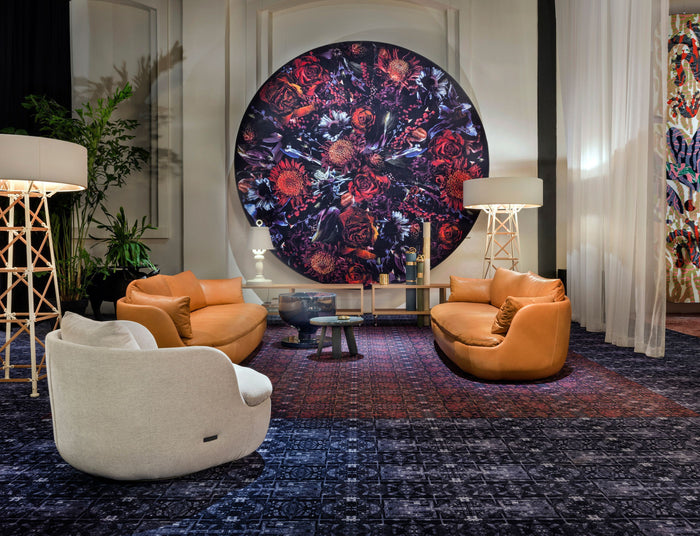 Moooi Carpets Fool's Paradise vloerkleed Ø250 polyamide paars