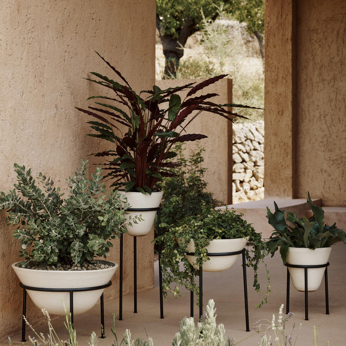 Audo Copenhagen Daiza plantenbak H45 Ø35 ivoor