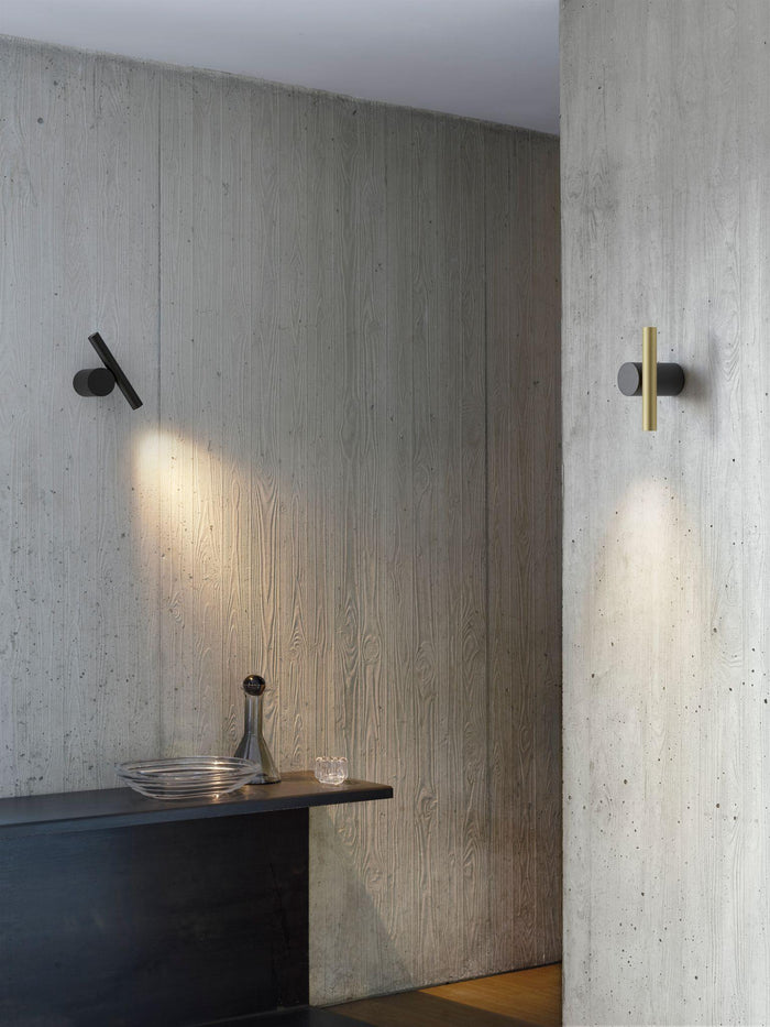 Luceplan Doi wandlamp LED zwart|messing