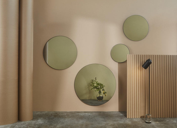 Circum spiegel Ø70 zwart