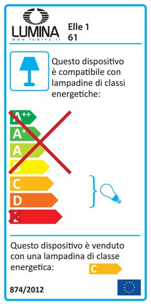 Lumina Elle 1 vloerlamp met dimmer zwart