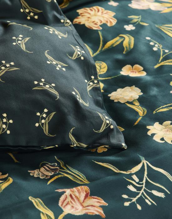 Essenza Odilia Dekbedovertrek Deep sea blue 140 x 220 cm