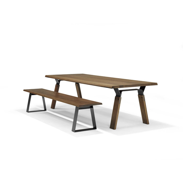 QLiv Mingle eetbank 200 Coal Black Oak