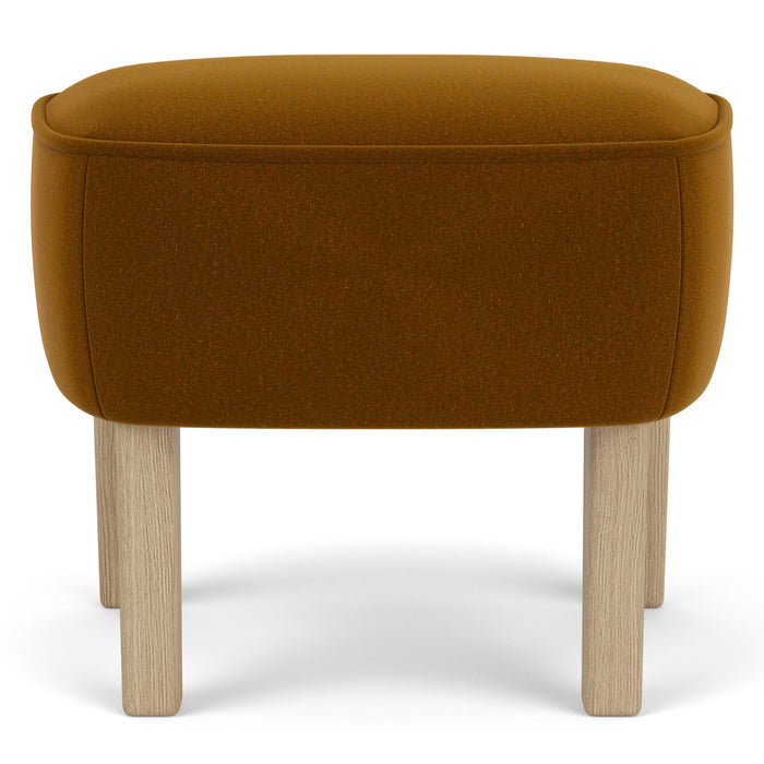 Audo Copenhagen Ingeborg voetenbank naturel eiken Grand Mohair 2600