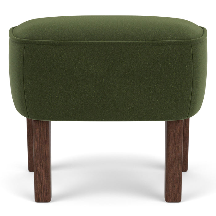 Audo Copenhagen Ingeborg voetenbank donker eiken Grand Mohair 8205