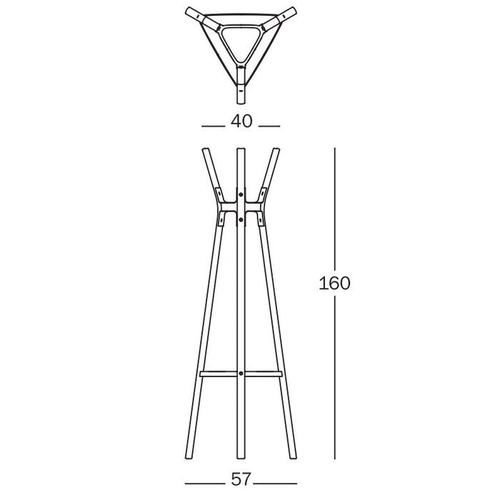 Steelwood Coat Stand kapstok wit
