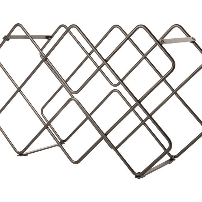 present time - Wijnrek Diamonds - Zwart - 40,5x15,5x27,5cm