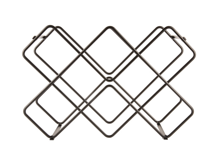 present time - Wijnrek Diamonds - Zwart - 40,5x15,5x27,5cm