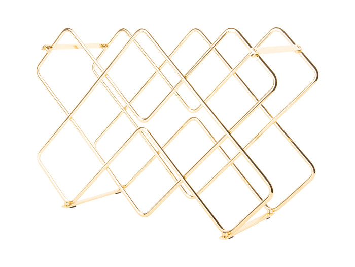 present time - Wijnrek Diamonds - Goud - 40,5x15,5x27,5cm
