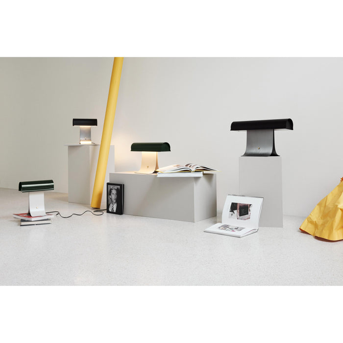 Northern Archive tafellamp B50 LED donkergroen|lichtgrijs