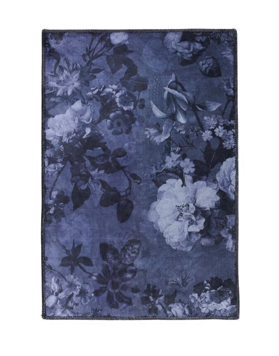 Essenza Flora Vloerkleed Nightblue 60 x 90 cm