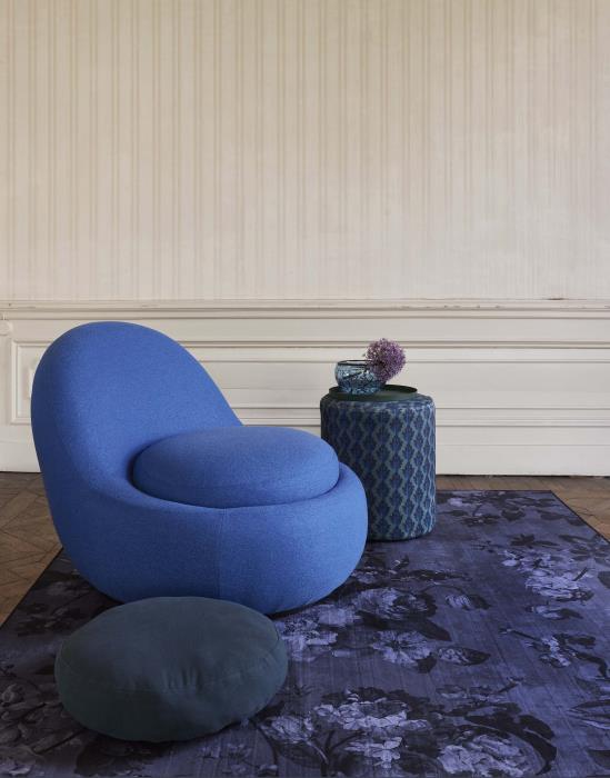 Essenza Flora Vloerkleed Nightblue 60 x 90 cm