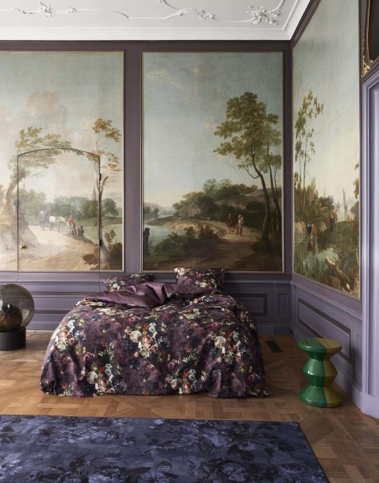 Essenza Flora Vloerkleed Nightblue 60 x 90 cm