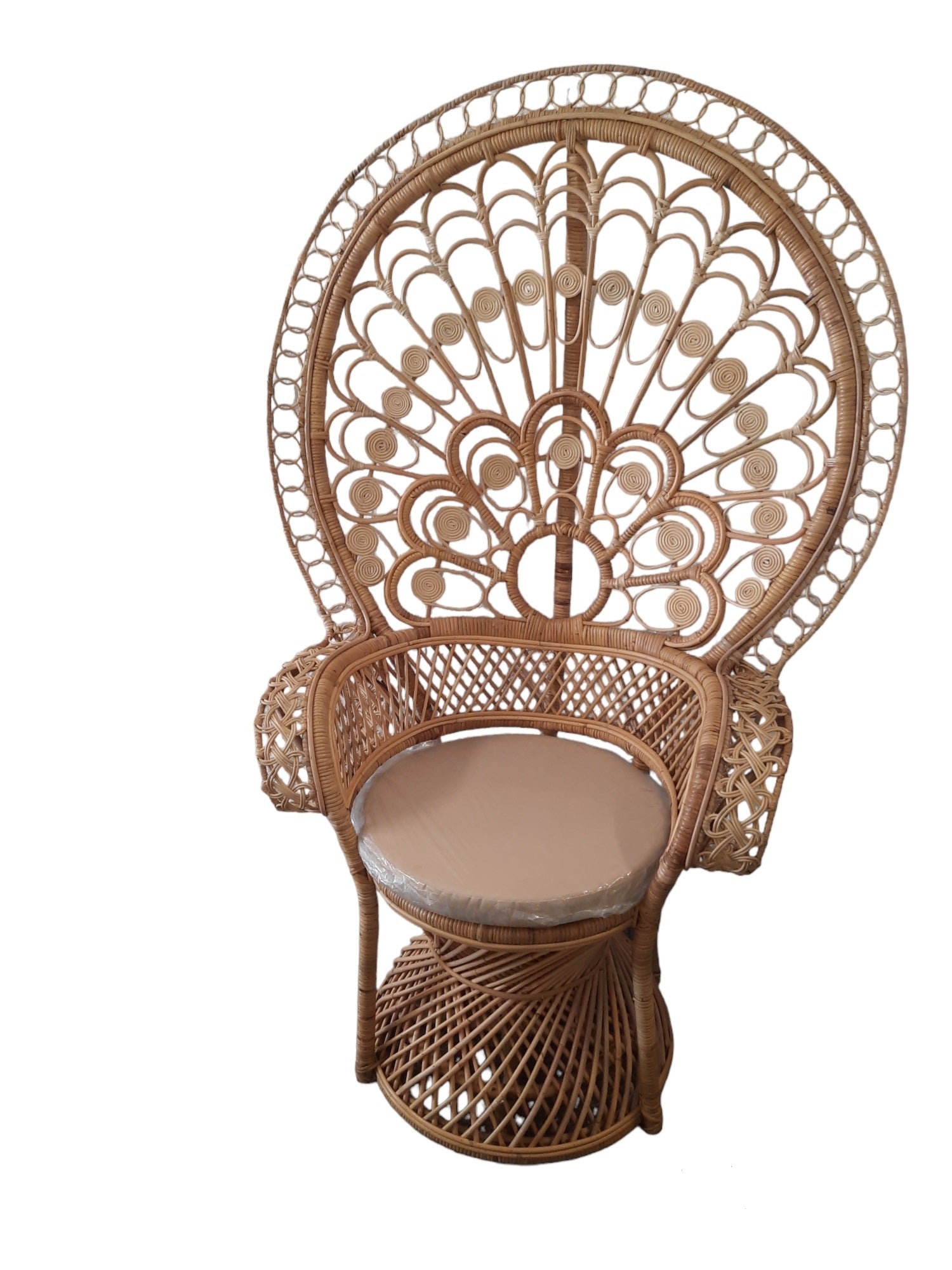 FURNILUX-Peacock stoel-Rotan-110 x 55 x 160 cm