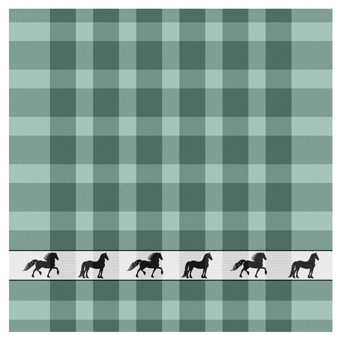 DDDDD theedoek Shanti - 60x65 cm - Green - 6 stuks