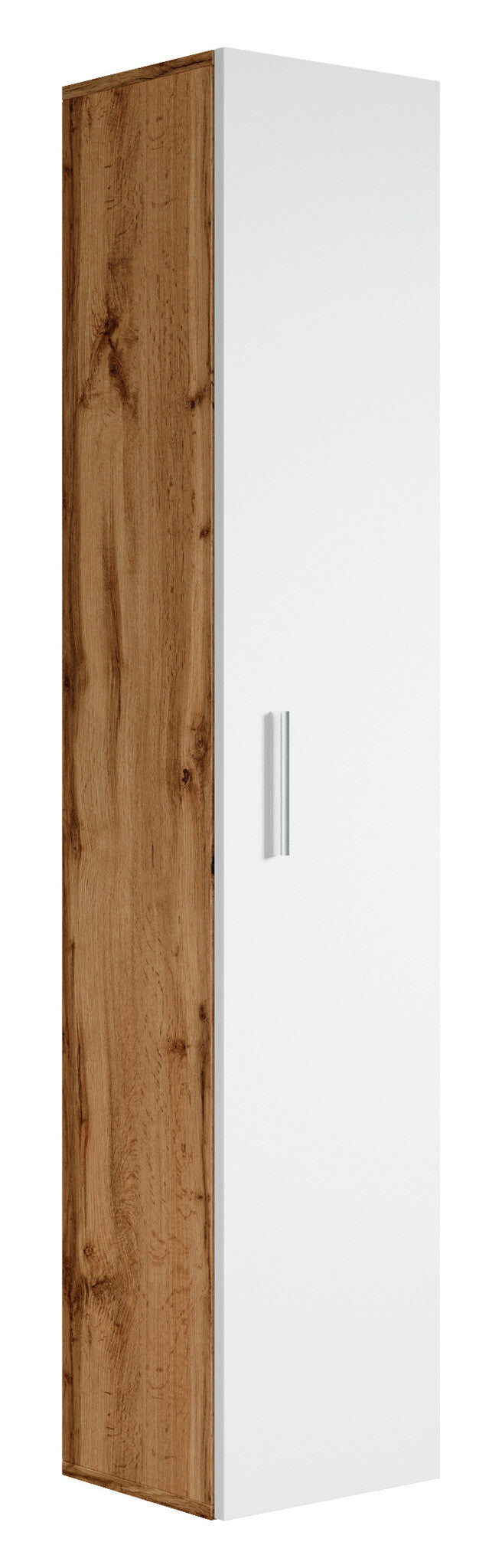 Badplaats Badkamerkast Pluto 30 x 30 x 150 cm - Eiken Wit - Kolomkast