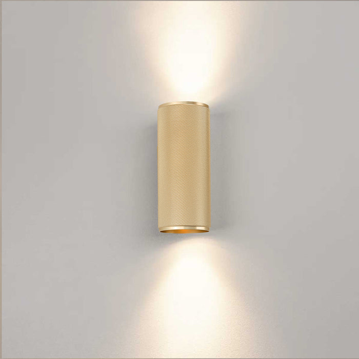 Brilliant Marty Wandlamp - Boven & Onder - Ø 6,5 cm - Goud