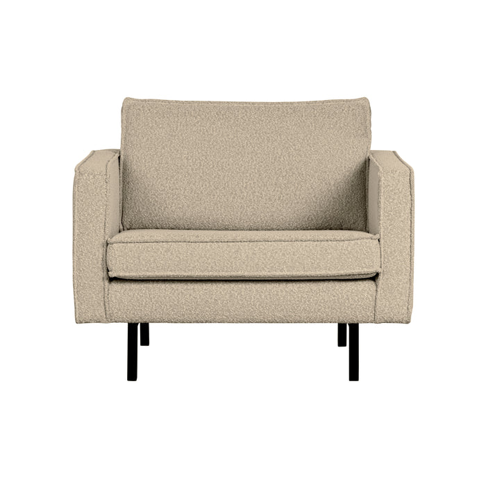WOOOD Rodeo Fauteuil - Bouclé - Beige - 85x105x86