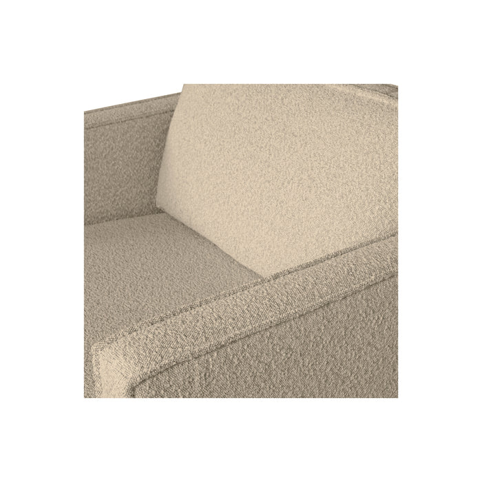 WOOOD Rodeo Fauteuil - Bouclé - Beige - 85x105x86
